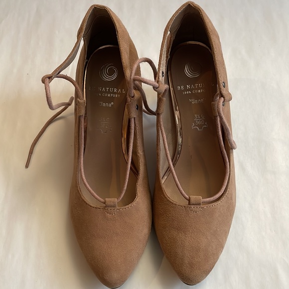 2 for $68 - Size 5.5 (36) Genuine Suede Leather - Ankle Tie Pumps - Picture 7 of 10